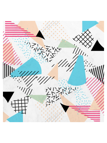Pizza Retro Geometric 80's
