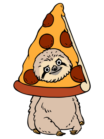 Pizza Sloth