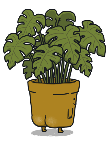 Plant Pot with Butt