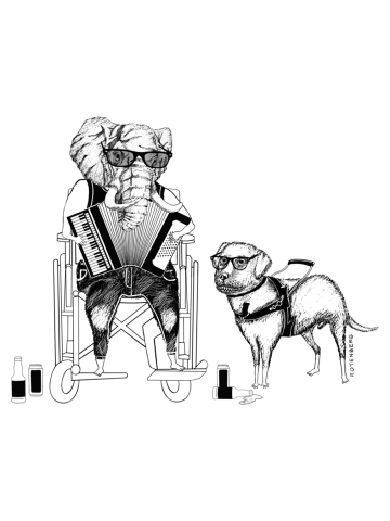Play It Jumbo! Elephant Labrador Retriever Accordion