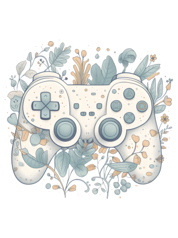 Play Station Game Controller Gamer Geek Console Art Classic
