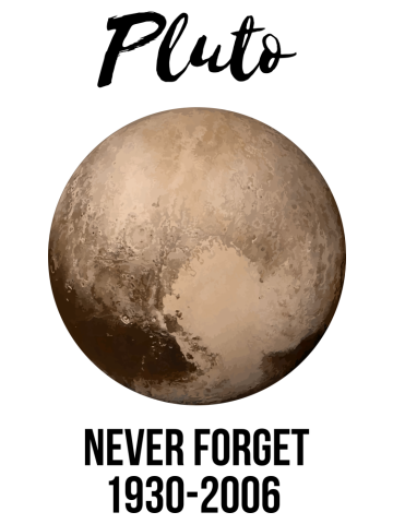 Pluto never forget geek nerd gift idea