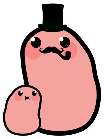 Potato Kawaii Family