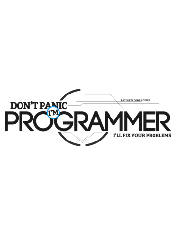 Programmer - dont panic, i am a programmer