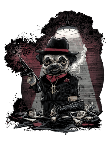 Pugnacious Gangster Pug