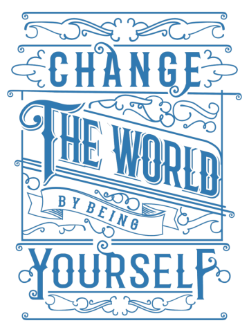 Quote - By Beeing Yourdelf - bright