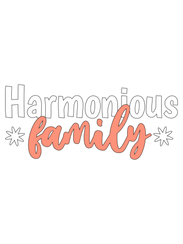 Quote - Harmony Family - bright