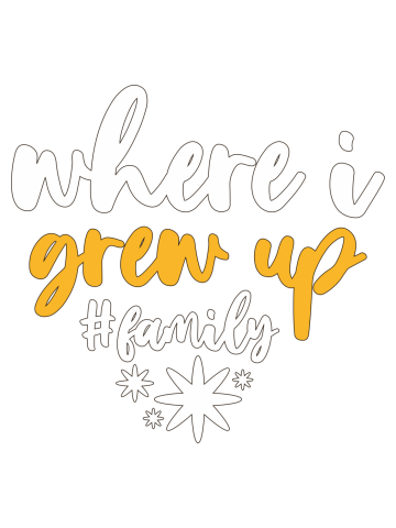 Quote - Hashtag Family - bright