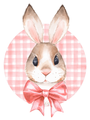 Rabbit with bow