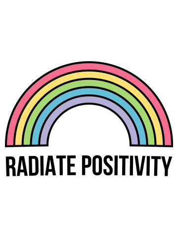 Radiate Positivity T-Shirt Positive Inspiration Tee