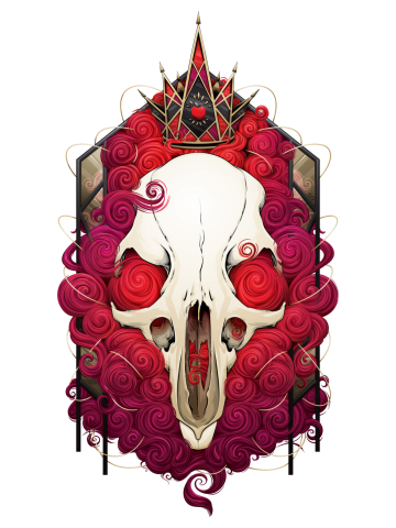 Rat Skull with Crown