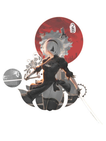 Red circle 2B Nier: Automata