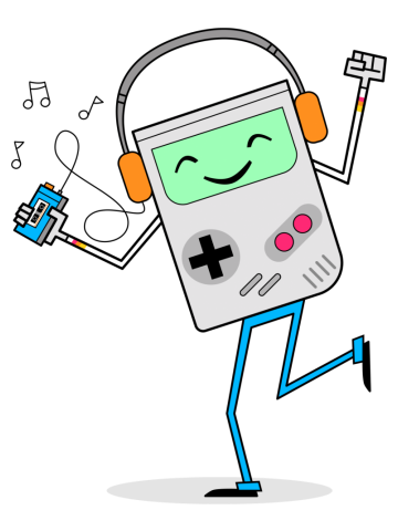 Retro Games and Cassette Tapes