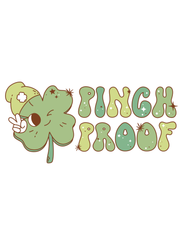 Retro St Paddys Pinch Proof Shamrock