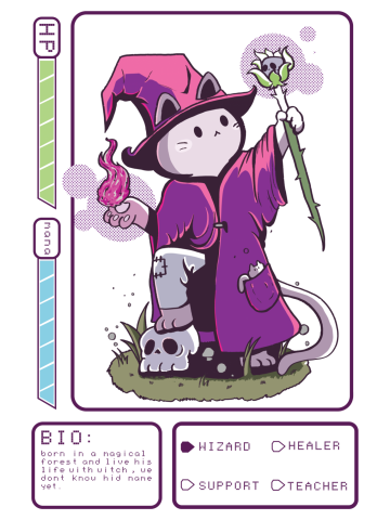 Retro Wizard Kitty