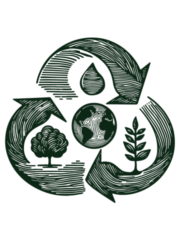 Retro concept of cycle of nature