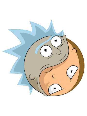 Rick And Morty Yin Yang