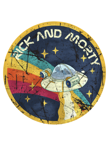 Rick and morty nasa grunge