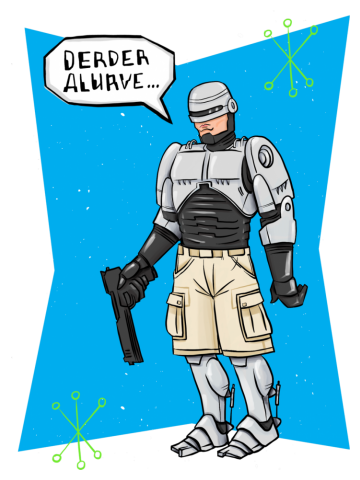 RoboClerp (Ermagerd robots wearing cargo shorts)