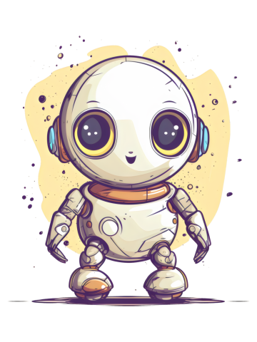 Robot Baby Robotic Cute Aesthetic Future Engineer Play Team