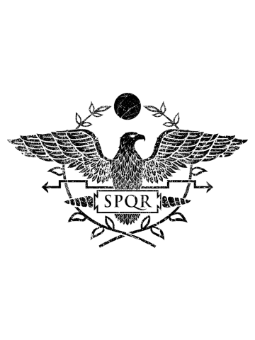 Roman Empire Eagle Emblem - Vintage Dark