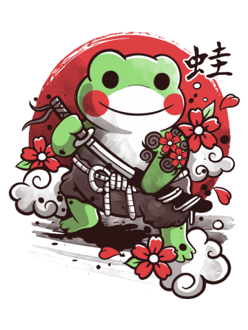 Samurai frog