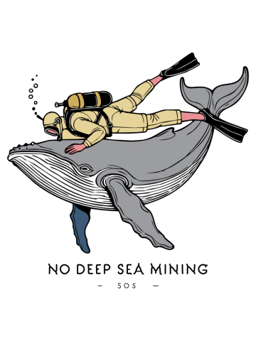 Save Our Oceans: No Deep Sea Mining - Environmental Activism Art