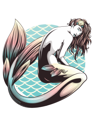 Scales and Pearls - Orange to Blue