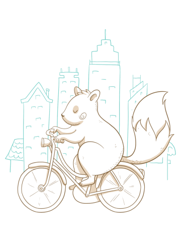 Serene squirrel minding his own business.