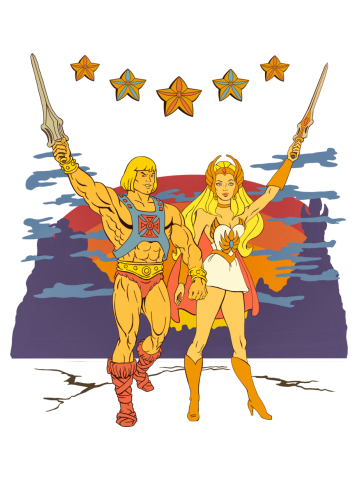 She Ra and He man union of power