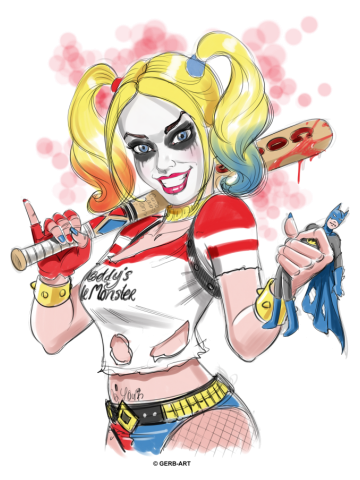 Sketchy Harley Quinn - SS style 