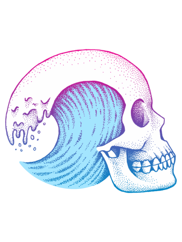 Skull Wave - Color Version