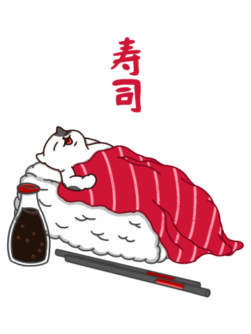 Sleeping Cat Tuna Sushi