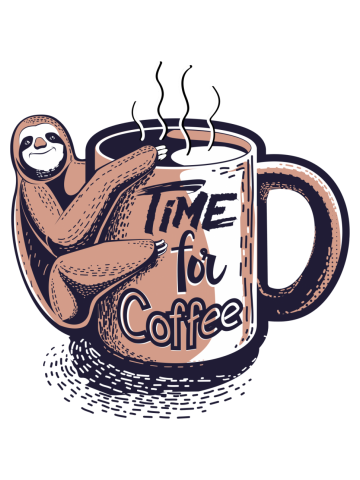 Sloth- Coffee Time