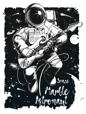 Space Marble Astronaut 2