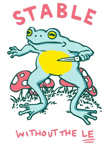 Stable without the LE frog