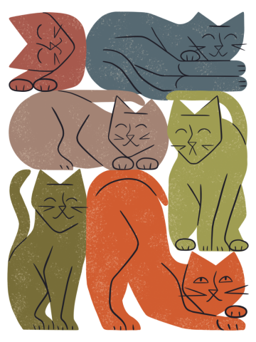 Stack of Cats No. 1