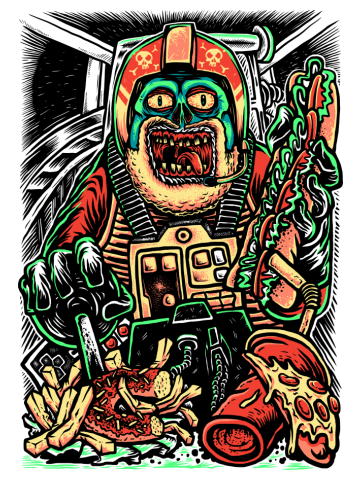 Star Wars Porkins X-Wing Fat Zombie Pilot