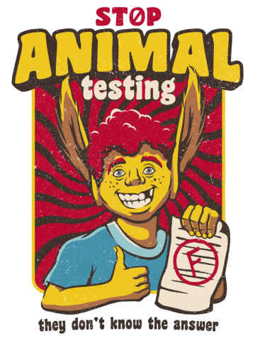Stop Animal Testing Vintage Back to School