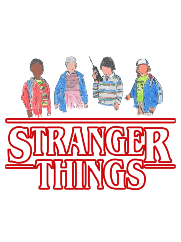 Stranger Things - the Gang 