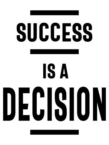 Success Is a Decision Motivational Gift