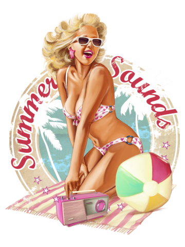 "Summer Sounds": the endless summer of Pin Up Art!