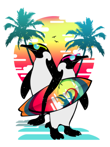 Surfer Penguin