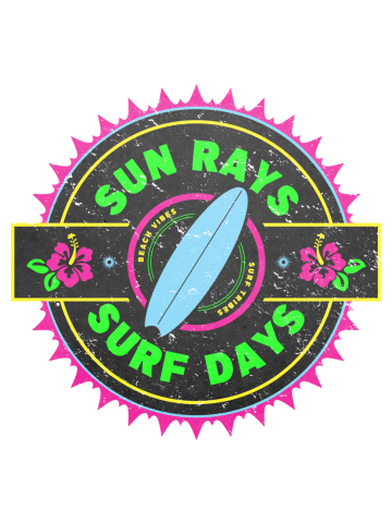 Surfing Retro Surfer Graphic Design