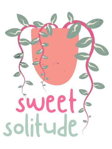 Sweet Solitude Introvert Awkward Social Anxiety Cute Funny Happy Sarcastic Birthday Gift