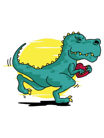T-Rex Running With Love