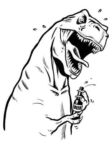 T-Rex with a Drinking Problem