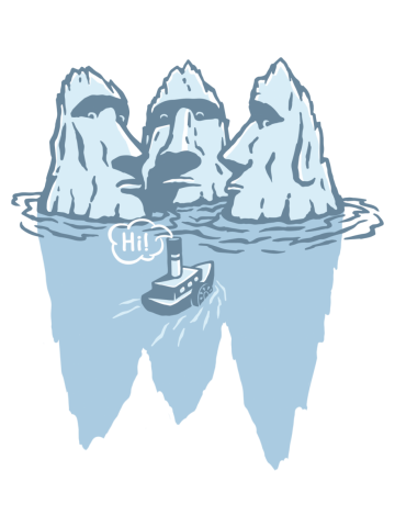 THREE ICEBERGS