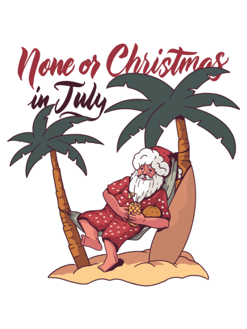 TROPICAL SANTA SUMMMER XMAS, CHRISTMAS IN JULY