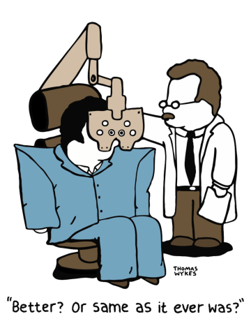 Talking heads Optometrist